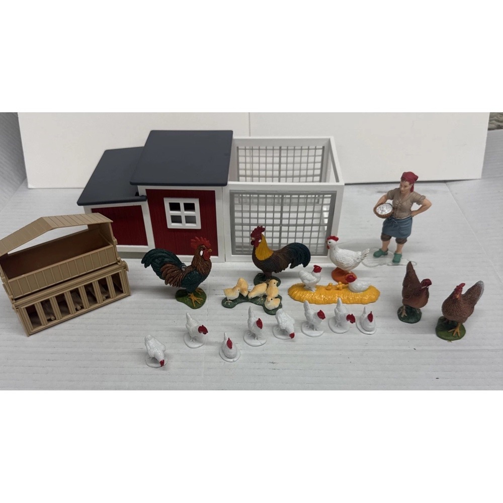 Schleich 42191 Chicken Coop Retired Set Farm Life